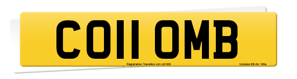 Registration number CO11 OMB